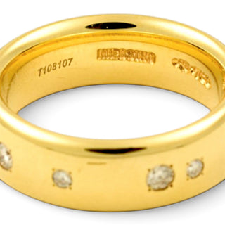 Niessing Brillantring Oval aus 750 Gelbgold, nachhaltiger second-hand Schmuck perfekt aufgearbeitet