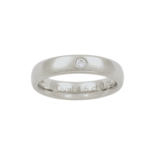 Niessing Brillantring Oval aus 750 Graugold, nachhaltiger second-hand Schmuck perfekt aufgearbeitet