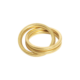 Niessing Ring Rollover aus 750 Gelbgold, nachhaltiger second-hand Schmuck perfekt aufgearbeitet