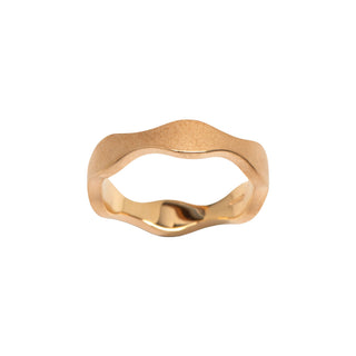 Niessing Ring Setario 3 Doppelwelle aus 750 Rotgold, nachhaltiger second-hand Schmuck perfekt aufgearbeitet