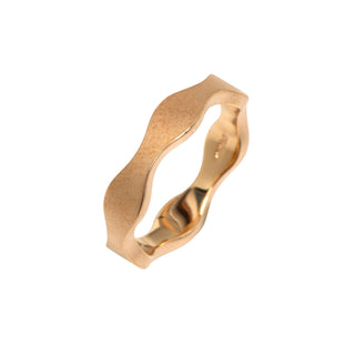 Niessing Ring Setario 3 Doppelwelle aus 750 Rotgold, nachhaltiger second-hand Schmuck perfekt aufgearbeitet