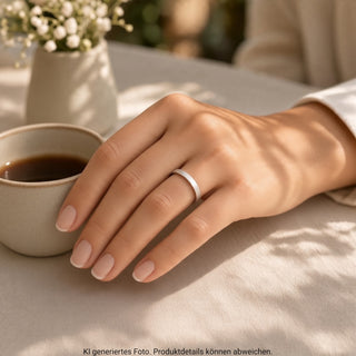 Niessing Ring Setario 3 gerade aus 750 Graugold, nachhaltiger second-hand Schmuck perfekt aufgearbeitet
