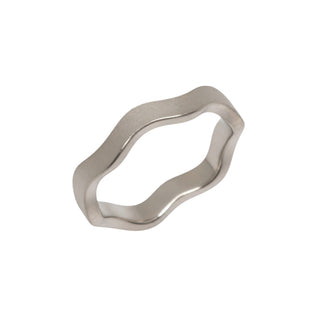 Niessing Ring Setario 3 kleine Welle aus 750 Graugold, nachhaltiger second-hand Schmuck perfekt aufgearbeitet