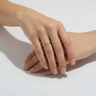 Niessing Ring Symbolon aus 950 Platin/Feingold, nachhaltiger second-hand Schmuck perfekt aufgearbeitet