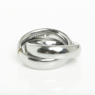 Niessing Brillantring Uno aus Edelstahl, nachhaltiger second-hand Schmuck perfekt aufgearbeitet