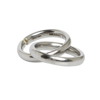 Niessing Brillantring Uno aus Edelstahl, nachhaltiger second-hand Schmuck perfekt aufgearbeitet