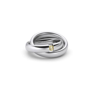 Niessing Brillantring Uno aus Edelstahl, nachhaltiger second-hand Schmuck perfekt aufgearbeitet