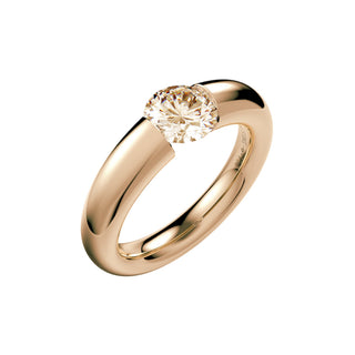 Spannring Verlauf Edition 30 aus Roségold mit Diamant, hochwertiger Schmuck der Manufaktur Niessing