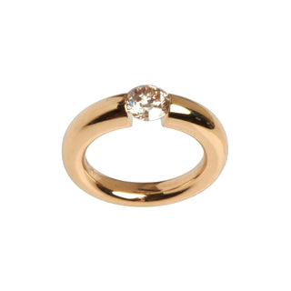 Spannring Verlauf Edition 30 aus Roségold mit Diamant, hochwertiger Schmuck der Manufaktur Niessing