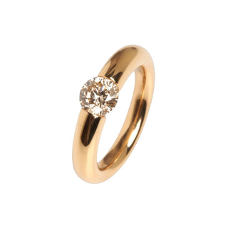 Spannring Verlauf Edition 30 aus Roségold mit Diamant, hochwertiger Schmuck der Manufaktur Niessing