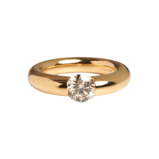 Spannring Verlauf Edition 30 aus Roségold mit Diamant, hochwertiger Schmuck der Manufaktur Niessing