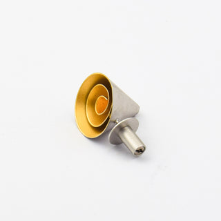Niessing Stickpin CONO aus 1000 Gelbgold/Platin, nachhaltiger second hand Schmuck perfekt aufgearbeitet