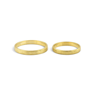 Niessing Trauringe aus 585 Gelbgold, nachhaltiger second-hand Schmuck perfekt aufgearbeitet