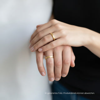 Niessing Trauringe aus 585 Gelbgold, nachhaltiger second-hand Schmuck perfekt aufgearbeitet