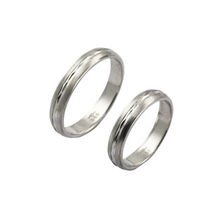 Niessing Trauringe aus 585 Weißgold, nachhaltiger second hand Schmuck perfekt aufgearbeitet