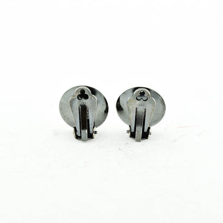 Nils Erik From Ohrclips aus 925 Silber vergoldet mit Rosenquarz, nachhaltiger second hand Schmuck perfekt aufgearbeitet