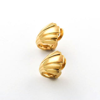 Ohrclips aus 585 Gelbgold, nachhaltiger second hand Schmuck perfekt aufgearbeitet