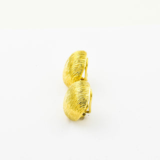 Ohrclips aus 585 Gelbgold, nachhaltiger second hand Schmuck perfekt aufgearbeitet