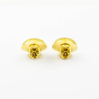Ohrclips aus 585 Gelbgold, nachhaltiger second hand Schmuck perfekt aufgearbeitet