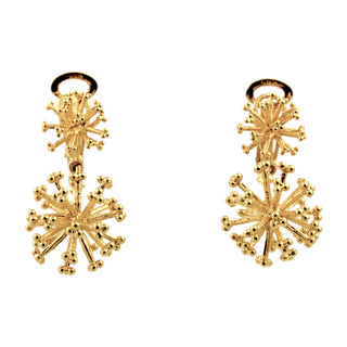 Ohrclips aus 585 Gelbgold, nachhaltiger second-hand Schmuck perfekt aufgearbeitet