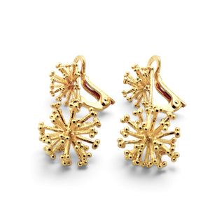 Ohrclips aus 585 Gelbgold, nachhaltiger second-hand Schmuck perfekt aufgearbeitet