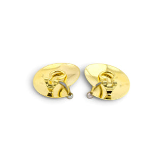 Perlenohrclips aus 585 Gelbgold, nachhaltiger second-hand Schmuck perfekt aufgearbeitet