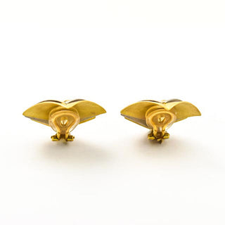 Ohrclips aus 950 Platin/Gold, nachhaltiger second hand Schmuck perfekt aufgearbeitet