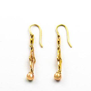 Ohrhänger aus 750 Gelbgold, nachhaltiger second hand Schmuck perfekt aufgearbeitet