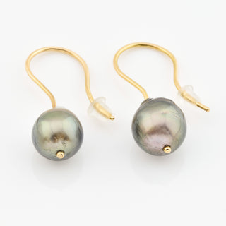 Perlenohrhänger aus 585 Rotgold, nachhaltiger second hand Schmuck perfekt aufgearbeitet