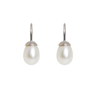 Perlenohrhänger aus 925 Silber, nachhaltiger second hand Schmuck perfekt aufgearbeitet