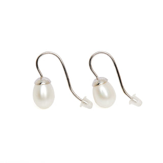 Perlenohrhänger aus 925 Silber, nachhaltiger second hand Schmuck perfekt aufgearbeitet