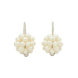 Perlenohrhänger aus Silber, nachhaltiger second hand Schmuck perfekt aufgearbeitet