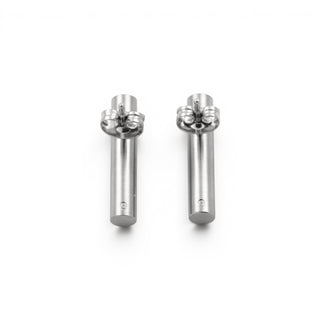 Ohrstecker aus Edelstahl mit Brillant, nachhaltiger second-hand Schmuck perfekt aufgearbeitet
