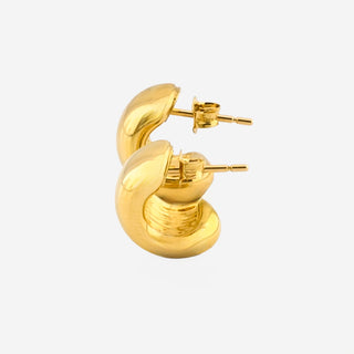 Ohrstecker aus 750 Gelbgold, nachhaltiger second hand Schmuck perfekt aufgearbeitet