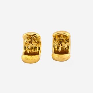 Ohrstecker aus 750 Gelbgold, nachhaltiger second hand Schmuck perfekt aufgearbeitet