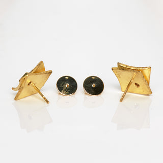 Brillantohrstecker aus 750 Gelbgold, nachhaltiger second hand Schmuck perfekt aufgearbeitet