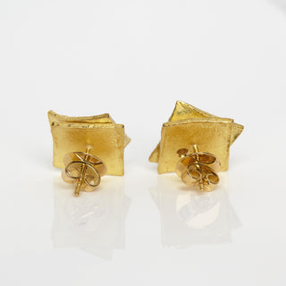 Brillantohrstecker aus 750 Gelbgold, nachhaltiger second hand Schmuck perfekt aufgearbeitet