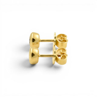 Brillantohrstecker aus 585 Gelbgold, nachhaltiger second hand Schmuck perfekt aufgearbeitet