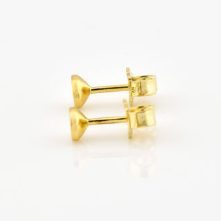 Brillantohrstecker aus 585 Gelbgold, nachhaltiger second hand Schmuck perfekt aufgearbeitet