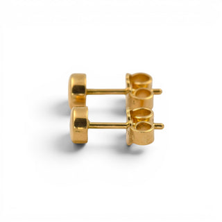 Brillantohrstecker aus 750 Gelbgold, nachhaltiger second hand Schmuck perfekt aufgearbeitet