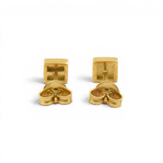 Brillantohrstecker aus 750 Gelbgold, nachhaltiger second-hand Schmuck perfekt aufgearbeitet