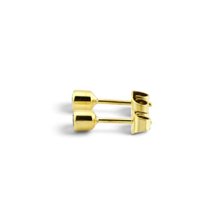 Brillantohrstecker aus 585 Gelbgold, nachhaltiger second-hand Schmuck perfekt aufgearbeitet