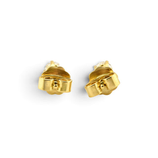 Brillantohrstecker aus 750 Gelbgold, nachhaltiger second-hand Schmuck perfekt aufgearbeitet