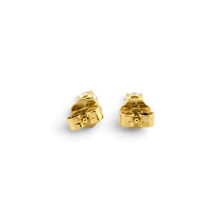 Brillantohrstecker aus 750 Gelbgold, nachhaltiger second-hand Schmuck perfekt aufgearbeitet