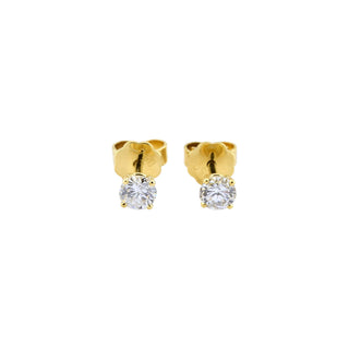 Brillantohrstecker aus 750 Gelbgold, nachhaltiger second-hand Schmuck perfekt aufgearbeitet