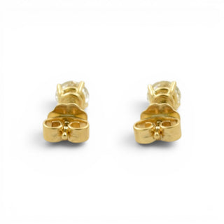 Brillantohrstecker aus 750 Gelbgold, nachhaltiger second-hand Schmuck perfekt aufgearbeitet