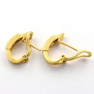 Diamantohrstecker aus 750 Gelbgold mit Brillant, nachhaltiger second hand Schmuck perfekt aufgearbeitet