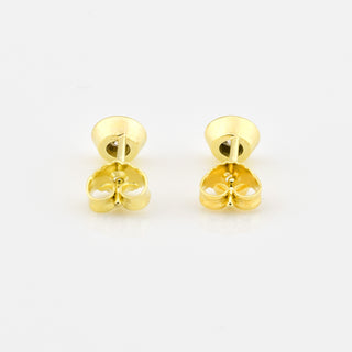 Brillantohrstecker aus 585 Gelbgold, nachhaltiger second hand Schmuck perfekt aufgearbeitet