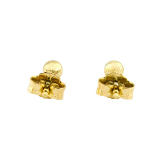 Ohrstecker aus 585 Gelbgold, nachhaltiger second hand Schmuck perfekt aufgearbeitet