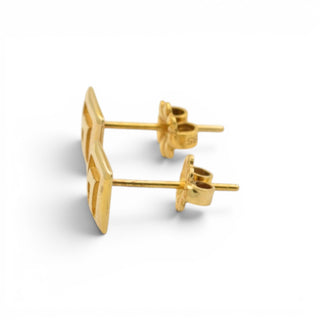 Ohrstecker aus 585 Gelbgold, nachhaltiger second-hand Schmuck perfekt aufgearbeitet